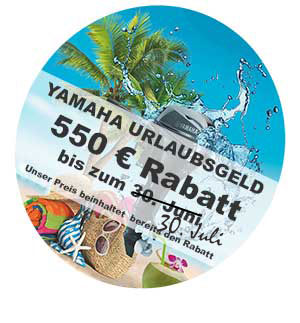  Rabatt 550 €: YAMAHA Urlaubsgeld Aktion 2023 