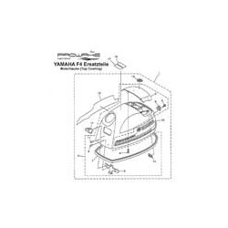 YAMAHA Außenborder F4 Motorhaube