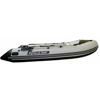 Details:   Schlauchboot 385cm: Polarbird MERLIN PB-385M-SW für bis zu 6 Personen schwarz/weiß (versand-kostenfrei)* / Schlauchboot, Polarbird, PB-385M-SW made in Russia 
