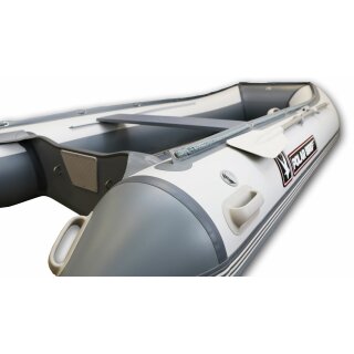 Details:   Schlauchboot 450cm: Polarbird EAGLE PB-450E-GW für bis zu 9 Personen grau/weiß, motorisierbar bis 40 PS,  (versand-kostenfrei)* / Schlauchboot, Polarbird, PB-450E-GW, Made in Russia 