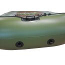 (AUSVERKAUFT) Sportek Wild River Paddelboot 240cm / 2 Personen / Angel-Schlauchboot grün (military)  / TÜV geprüft