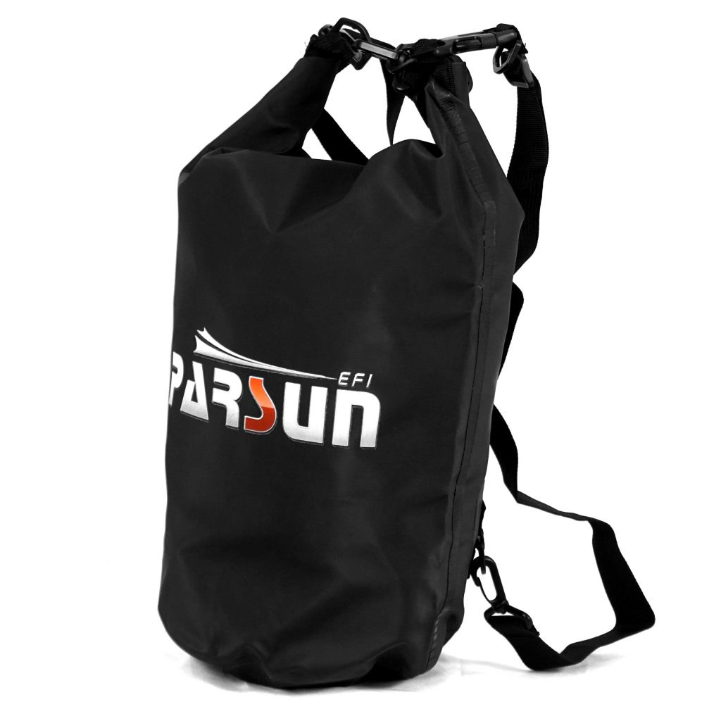 PARSUN Waterproof Bag: Wasserdichte PARSUN Tasche 20 Liter Inhalt, mit Umhänge- und Trageguten sowie Karabiner