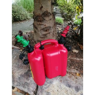 Lagerverkauf: Tecomec Kombikanister 6+3 Liter rot mit Einfüllsystem günstig  kaufen
