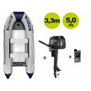Schlauchboot mit Motor Prowake Schlauchboot RIB330S mit Parsun 5 PS Außenborder