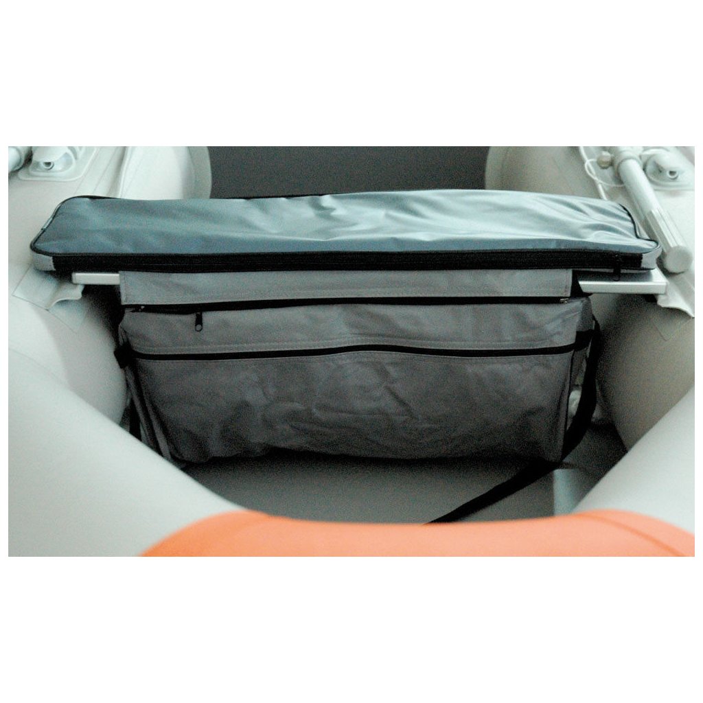Hochwertige Sitzpolsterung inkl. Tasche / platzsprender Stauraum-Behälter aus Textil für Schlauchboote