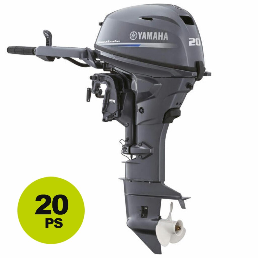 Yamaha Außenbordmotor F20GMHL Langschaft mit Ruderpinne und Handstart Benzin-Motor / (versandkostenfrei)*