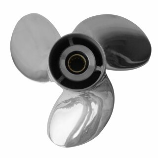 Details:   Edelstahl-Propeller für Mercury Außenborder 30 bis 60 PS,  10 1/2 Durchmesser, 13" Steigung, mit 15 Zähnen / Edelstahll-Propeller, Mercury 