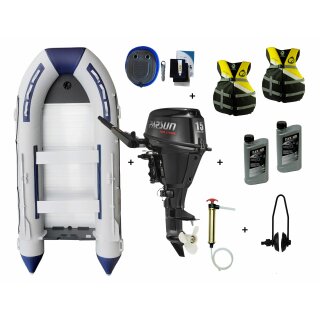 Schlauchboot mit Motor Prowake TK-RIB380S Aluboden mit 15 PS Parsun Setangebot