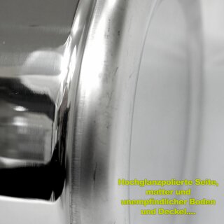 Details:   Fischer Edelstahlkanne POLISHLINE Wasser-Edition H2O, 50 Liter Inhalt, Getränkefass speziell für Trinkwasser-Lagerung, INKL. speziellem V4A Edelstahlhahn / Getränkefass Edelstahl H2O Edition Trink-Wasser geeignet Wasserkanne 
