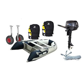 (AUSVERKAUFT!)  Schlauchboot mit Motor:  Set Prowake  Schlauchboot mit Aluboden/ Parsun Motor (330cm / 5 PS)  Komplett-Set Pack 1