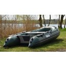 (AUSVERKAUFT!) Schlauchboot (Angelboot) PW 300: 300cm mit Holzboden -  ideal für 3 Personen - Farbe Jagd-Grün