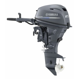 Details:   Außenborder Yamaha F25 GMHS: 25 PS Kurzschaft Benzin-Motor / 432ccm 2-Zylinder Außenbord-Bootsmotor (versandkostenfrei)* / Yamaha Außenborder, 25 PS, Außenbordmotor Kurzschaft 