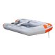 (AUSVERKAUFT) Schlauchboot Prowake Sport IBT230: 230cm lang mit Holzboden - ideal für 2 Personen - orange/grau