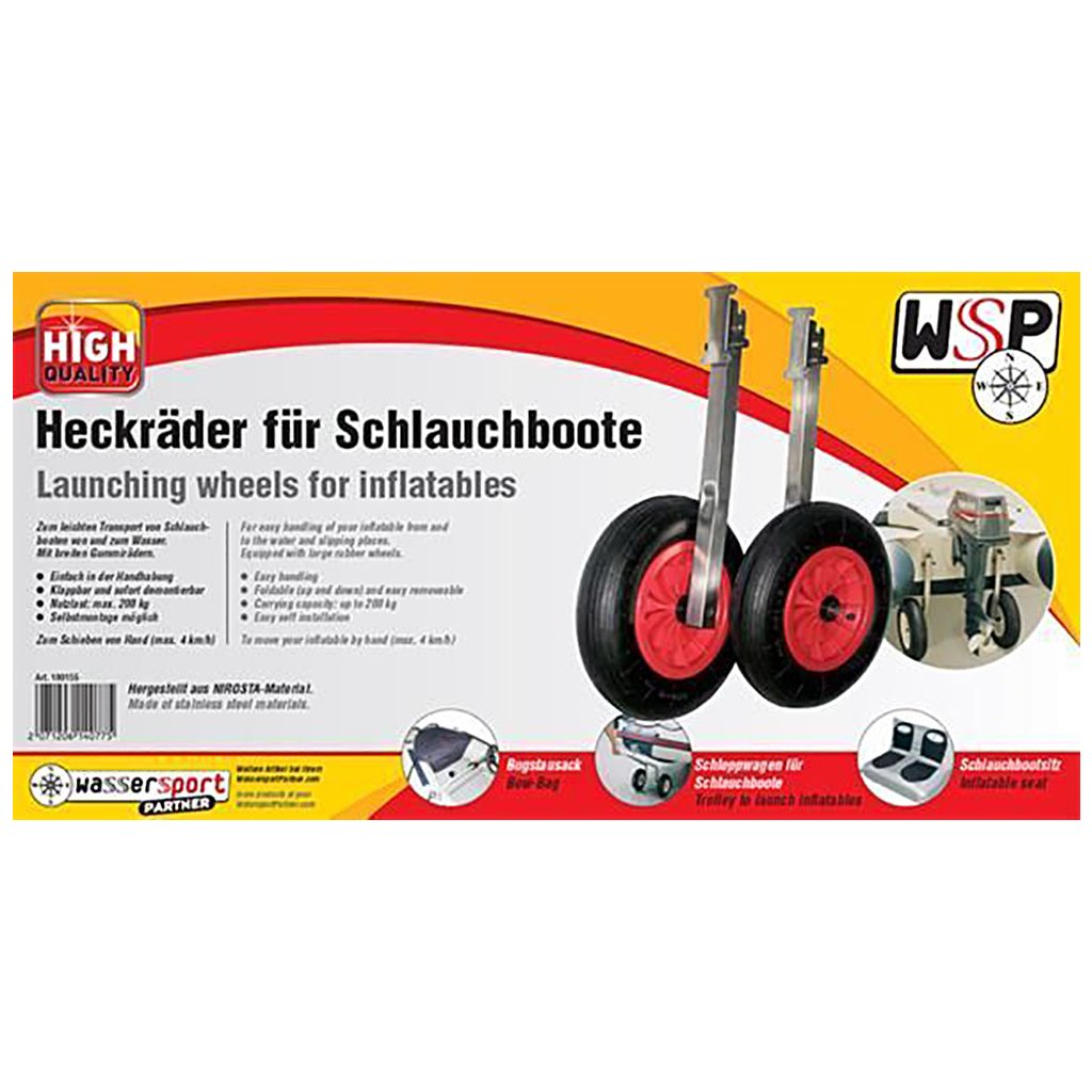 Transporträder für Schlauchboote -