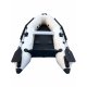 AQUAPARX Schlauchboot 230PRO MKIII White- 230cm lang, Dinghi  ideal für 2 Personen- schwarz/weiss  (versand-kostenfrei)*