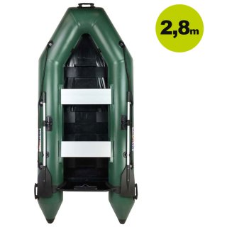 AQUAPARX Schlauchboot RIB280 PRO Green- 280cm lang - Lattenboden - grün- Angelboot ideal für 3- Personen (Versand kostenfrei)*