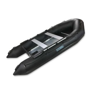 Details:   AQUAPARX Schlauchboot RIB 400 Black - 400cm, Aluboden,  ideal für bis zu 7 Personen  (Versand kostenfrei)*  / Schlauchboot, AQUAPARX 